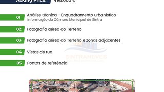 Land for sale in Sintra, Portugal — €498,000