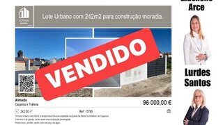 Land for sale in Almada, Portugal — €96,000