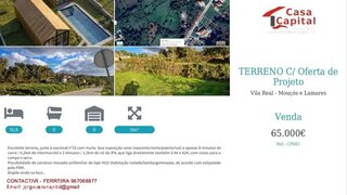 Terreno de 805 m² em Vila Real