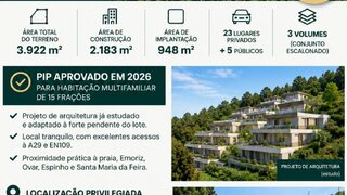 Terreno em Ovar · 3922 m² · 300 000 €