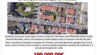 Land for sale in Matosinhos, Portugal — €315,000