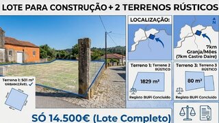 Land for sale in Castro Daire, Portugal — €14,500
