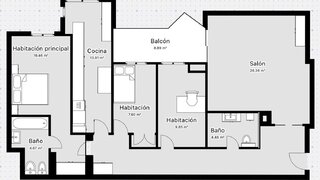 3-bedroom apartment with pool in Niño Jesús, Madrid